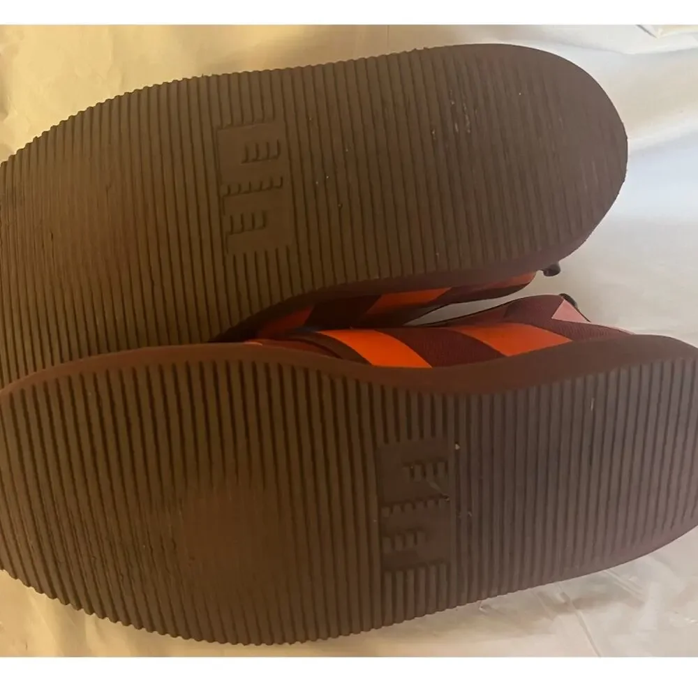 UN United Nude Geo Desert Boots Shoes - Orange/Maroon Size: 43 - Excellent